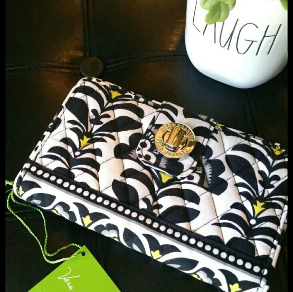 Vera Bradley Turn Lock Wallet Fanfare